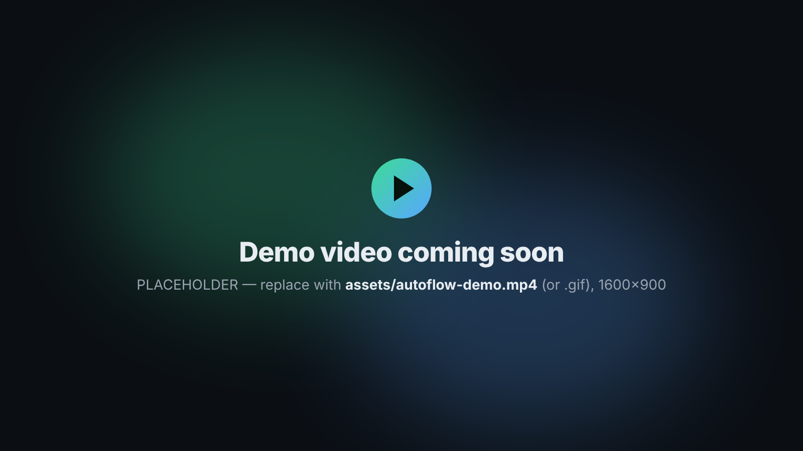 Demo video placeholder: AutoFlow running a queue in Google Flow